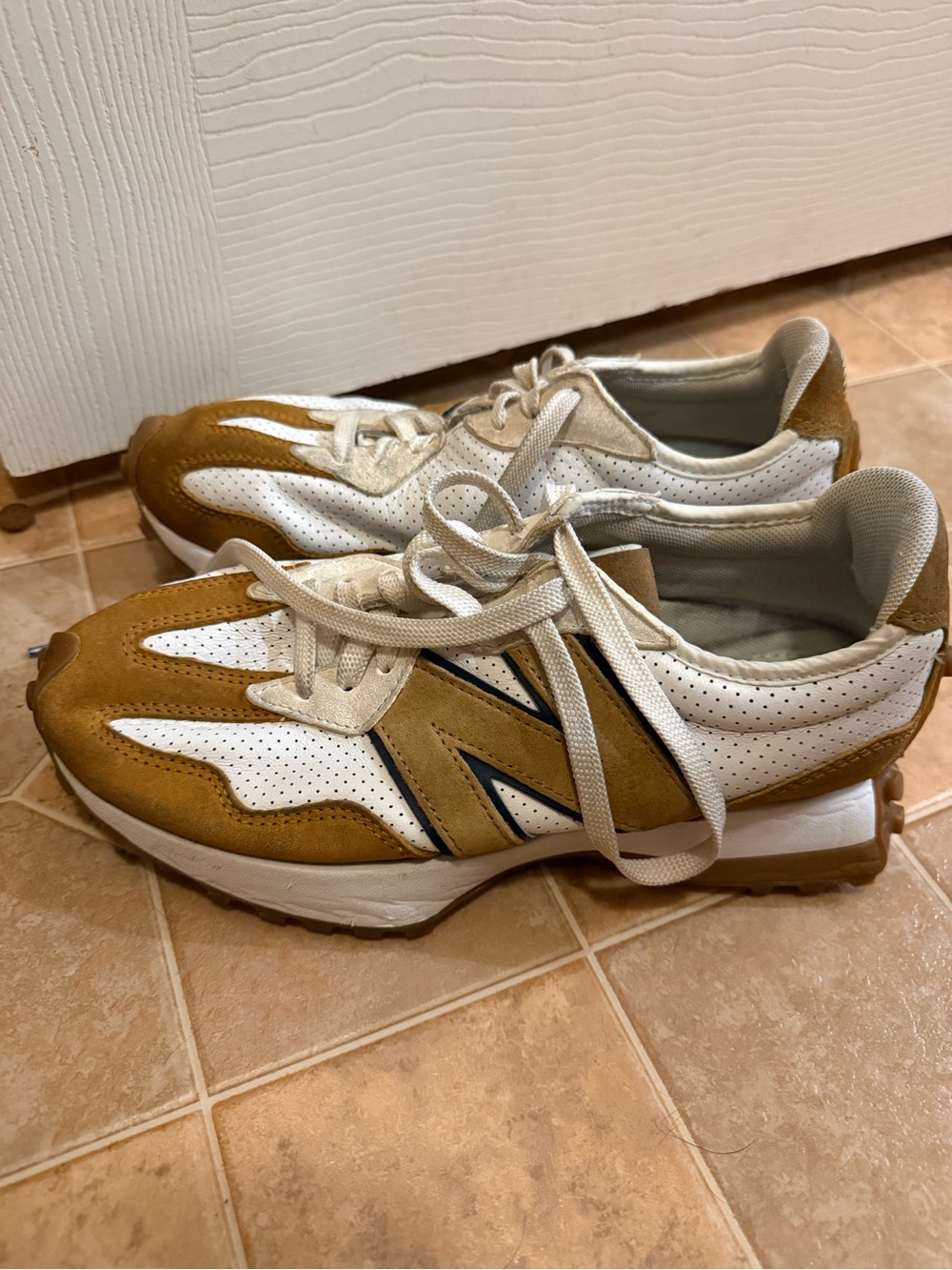 Bandier x New Balance 327 'White Workwear'